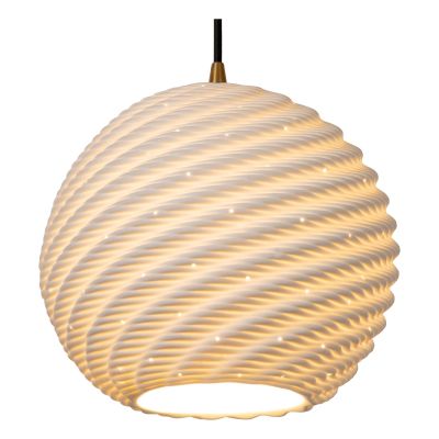 Lucide BINA - Pendant light - Ø 25 cm - 1xE27 - White